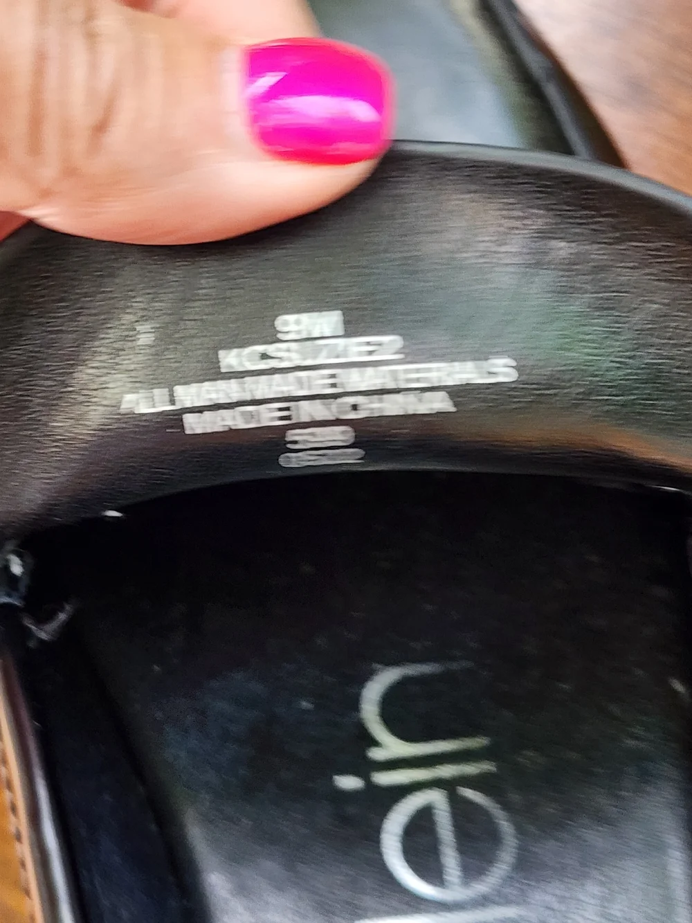Calvin Klein Black Suzie Lug Sole Penny Loafers [9]